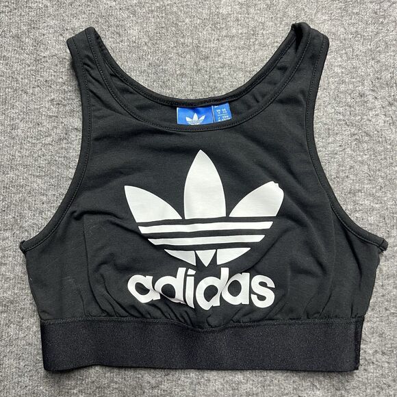 adidas Other - Adidas Trefoil Sports Bra Women’s XS Black Crop Top NWT NEW